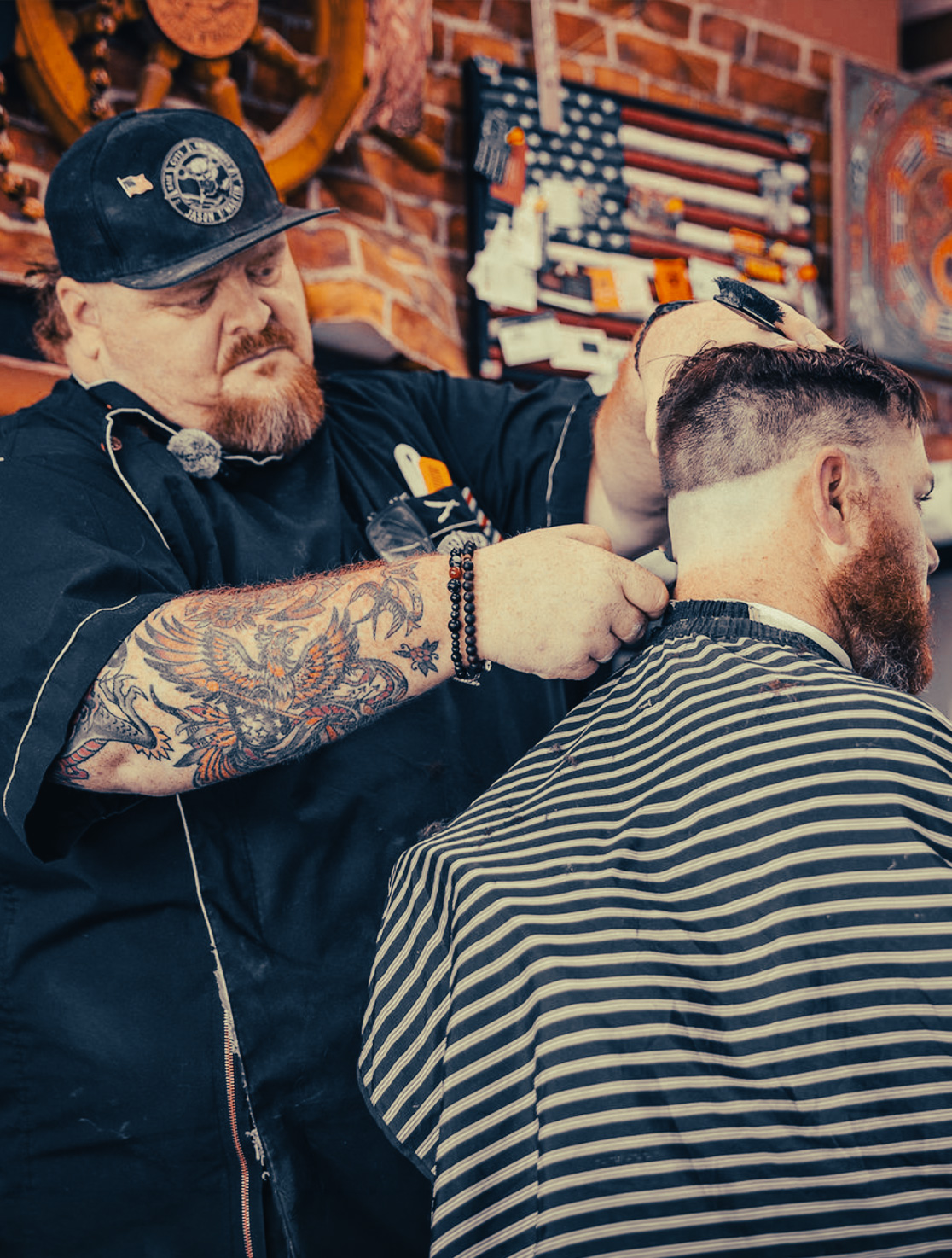 Jason Martin, barber and founder of Drop Anchor Barbercraft